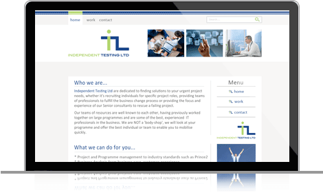 Independent Testing Ltd website image