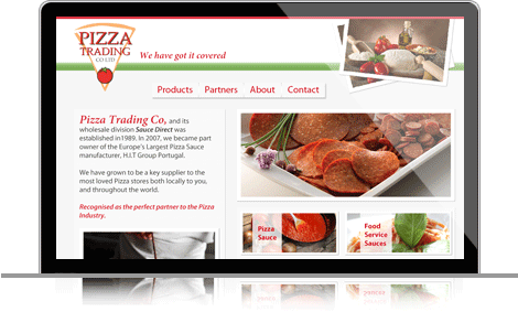 Pizza Trading Co website image