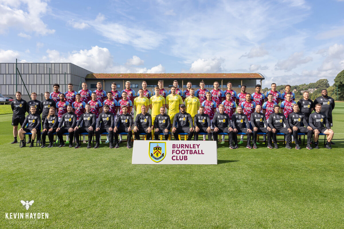 Burnley Football Club 2022/2023 squad photo. Burnley Training Centre, Burnley. Photo by Kevin Hayden.
