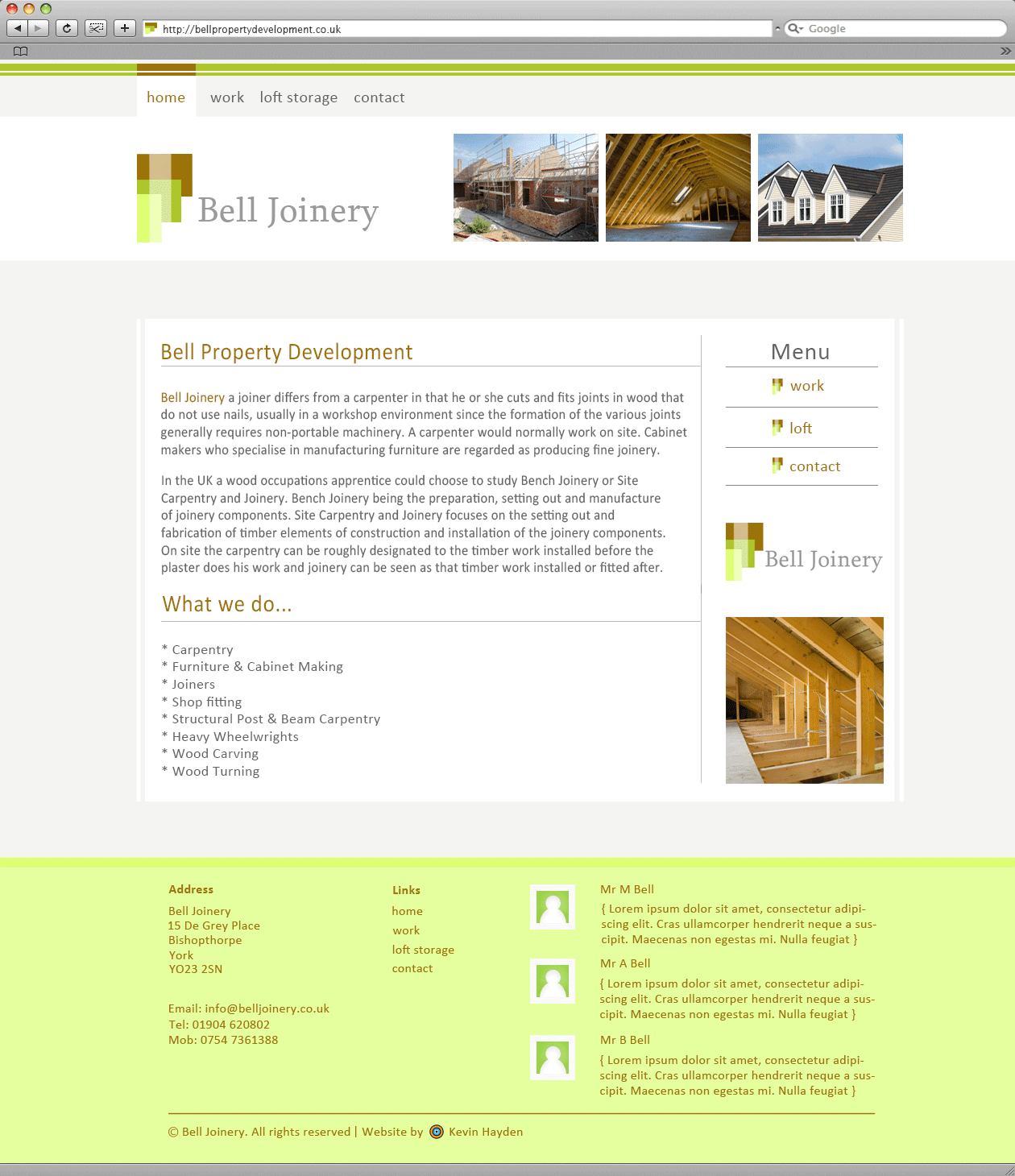 Bell Property Development website image.