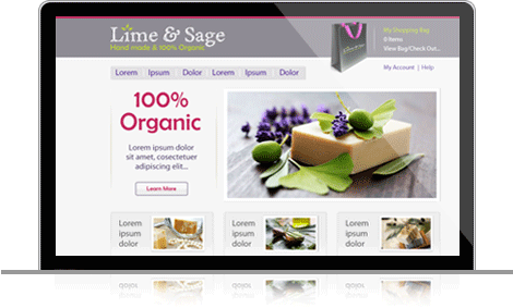 Lime and Sage website image