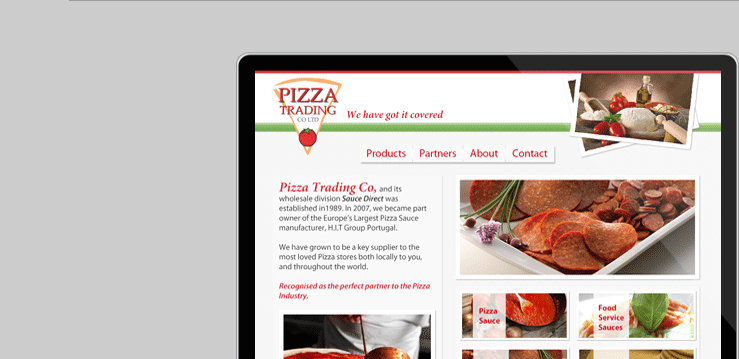 Pizza base and sauce distributor Pizza Trading Co- http://www.pizzatrading.co.uk/